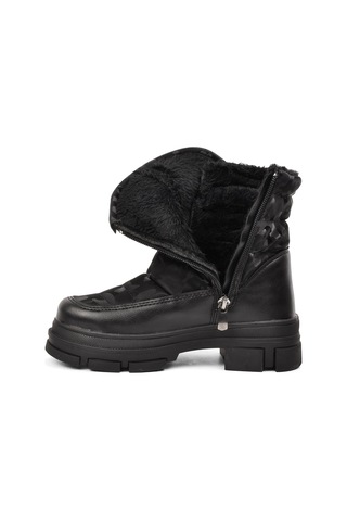 Walkway Belz-F Siyah İçi Kürklü Fermuarlı Çocuk Kar Botu Siyah