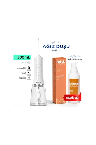 Fabcio Mysmile 7 İn 1 Smart Taşınabilir Ağız Duşu + Diş Mine Bakım Serumu Hediye