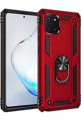 Samsung Uyumlu Galaxy A81 Note 10 Lite Kılıf Zore Vega Kapak Kırmızı