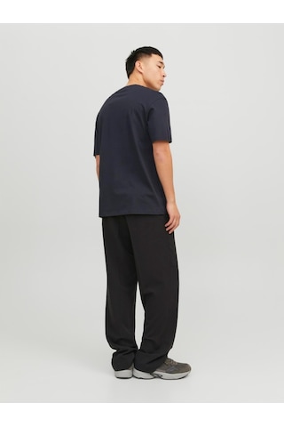 Jack & Jones Jack&jones Star Erkek Lacivert Yuvarlak Yaka Tişört 12234746-DNA Lacivert