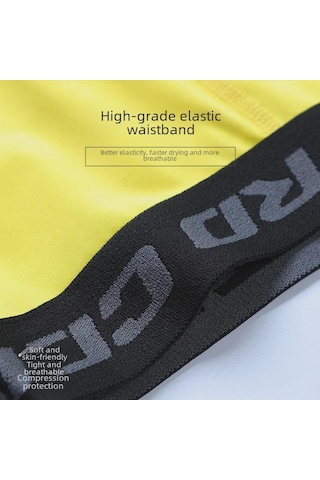 Hızlı Kuruyan Yüksek Elastik Kısa Spor Taytı, 9 Renkte Mevcuttur, Fitness, Açık Hava Antrenmanı Ve Basketbol İçin İdealdir, Ter Emici Tasarım. Sarı