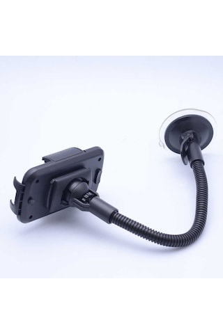 Zore 090+l Uzun Spiralli Araç Telefon Tutucu Siyah