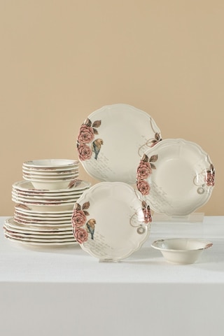 Karaca  Roselle 24 Parça 6 Kişilik Yemek Takımı