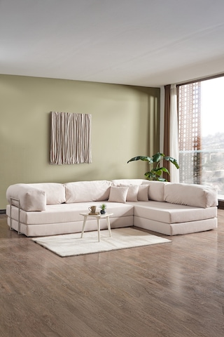 Legom Petek Aktivite Koltuğu Yatak Olabilen Çok Amaçlı Kanepe L Koltuk Krem Krem