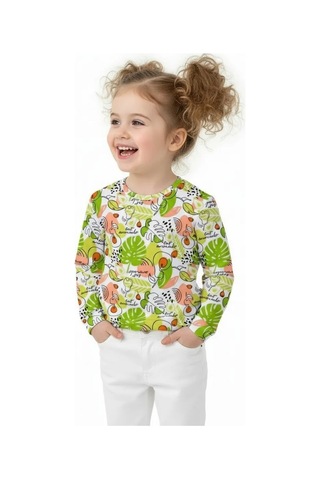 Alena Uzun Kollu Pamuklu Tişört 177318740 Beyaz