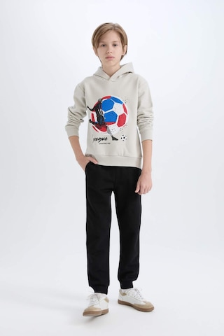 DeFacto Erkek Çocuk 2'li Takım Kalın Kapüşonlu Baskılı Sweatshirt Beli Lastikli Eşofman Altı D6870A824CWGR492