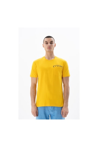 AR-MA Arma Erkek Regular Fit Bisiklet Yaka Tişört Y25344405501 Sarı