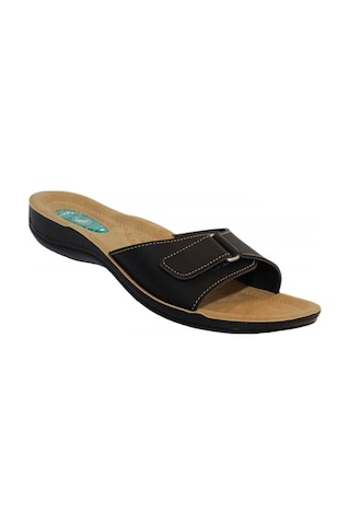 Ceyo 9808-15 Topuk Dikeni (Plantar Fasiitis) Kadın Terlik Siyah