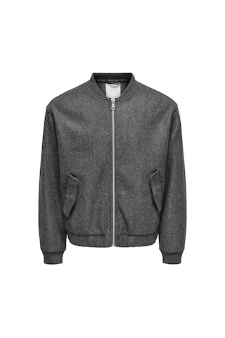 Only & Sons Onsworf Lıfe Bomber Jacket Otw Erkek Gri Mont - 22034739