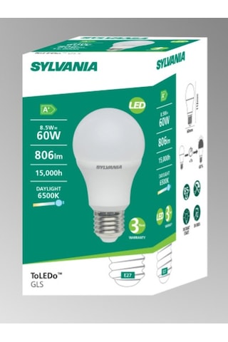 Sylvania Toledo Led Ampul E-27 8,5w-60 W Beyaz Renk 6500k