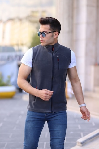 Kozik Kolsuz 3 Çepli Erkek Günlük Polar Yelek - Antrasit