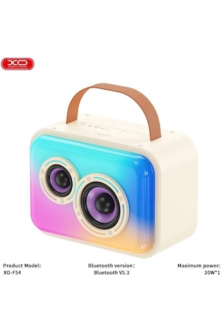 20w Rgb Işıklı Kablosuz Bluetooth Hoparlör Ve Karaoke Mikrofon Seti F54