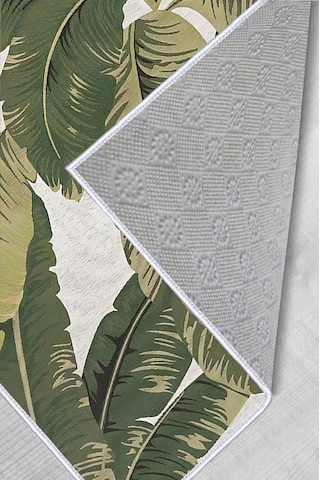 Rovigo Home Dijital Baskı Yıkanabilir Kaymaz Taban Salon Halısı Rvg0529 Yeşil