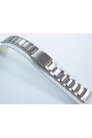 Çelik Saat Kordonu Yandan Kilitli Spor Metal Saat Kordonu 18Mm Me (495752413)