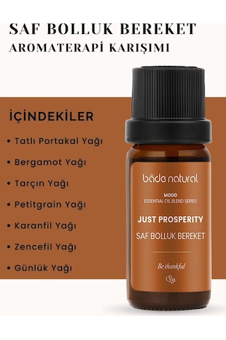 Bade Natural Saf Bolluk Bereket Aromaterapi Karışımı 10 ML