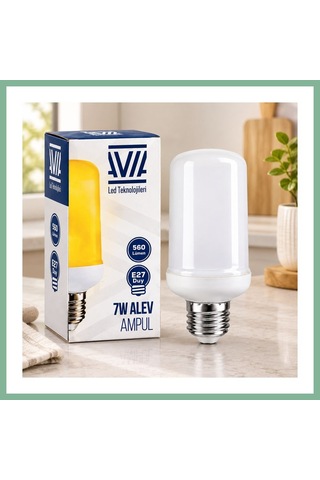 Bşkvirgo E27 Alev Görünümlü Ampul 7w 560 Lümen Ip20 Bsk2026 Standart