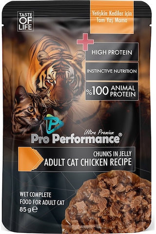 Pro Performance Tavuklu Parça Etli Pouch Yetişkin Kedi Konservesi 85 Gr 24'lü Paket