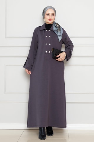 Cırt Cırtlı Oysho Elbise-gri-4486 Gri