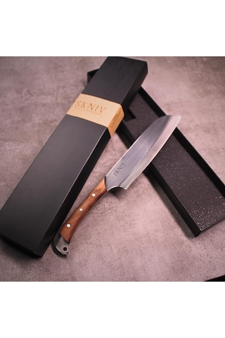 Alaz: Kiritsuke Japon Şef Bıçağı Ve Fileto & Doğrama Bıçağı Seti - El Yapımı Mutfak Şef Bıçak Seti Çok Renkli