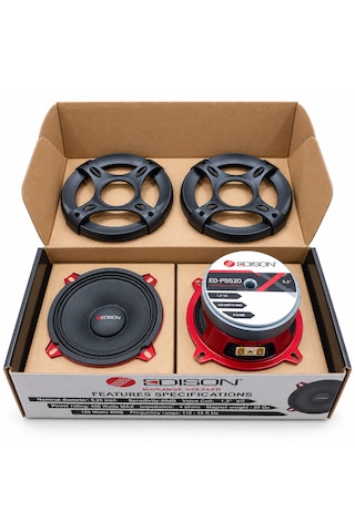 Edison Ed-ps520 13 Cm Midrange Hoparlör Takımı 120w Rms 4 Ohm 2 Adet
