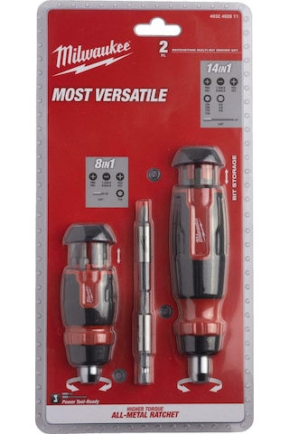 Milwaukee İkili Cırcırlı Tornavida Seti 4932492811