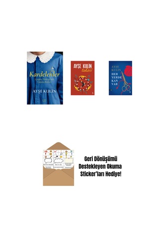 Kardelenler + Taksiii + Her Yerde Kan Var Ciltli + Okuma Sticker'ları