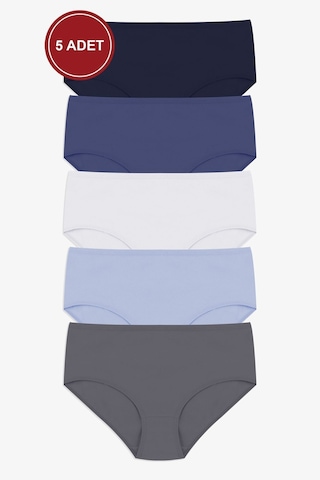 Kadın 5'li Geniş Kenar Külot Ko1105ktl Lacivert