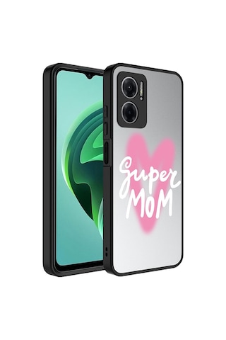 Xiaomi Redmi Note 11e Kılıf Aynalı Desenli Kamera Korumalı Parlak Zore Mirror Kılıf
