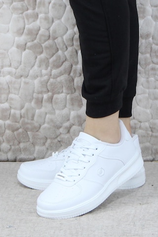 Fort Wks 2542 Hafif Rahat Sneaker Unisex Spor Ayakkabı Beyaz