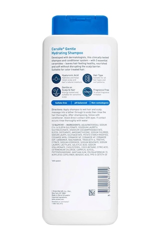 Cerave Nazik Nemlendirici Şampuan 355ml Tüm Saçlar