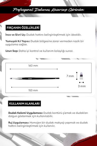 Dudak Fırçası Cre'ars Lip Brush 121
