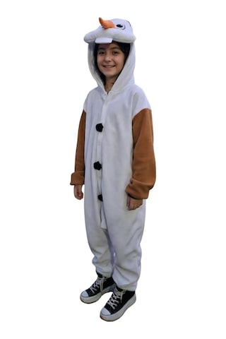 Olaf Kostümü Karlar Ülkesi Olaf Pijama Tulum Kostüm