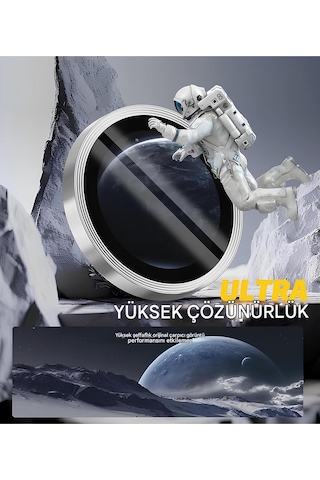 İphone 16 / 16 Plus Uyumlu Safir Lens Çizilmez Dayanıklı Kamera Koruyucu