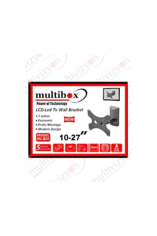 Multibox 10" - 27" Hareketli Lcd Askı Aparatı
