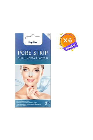 Stopever Pore Strip Siyah Nokta Plasteri 6 x 6 Adet