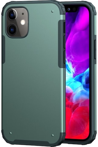 Apple Uyumlu iPhone Bikapak Elıt Mıst 12 Mini Opak Yeşil Kapak