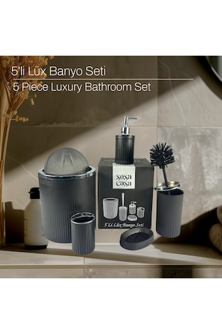 Lüx Banyo Seti Siyah