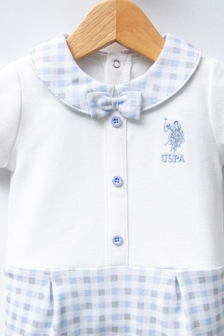 U.S. Polo Assn. U.s. Polo Assn Erkek Bebek Beyaz Tulum Beyaz