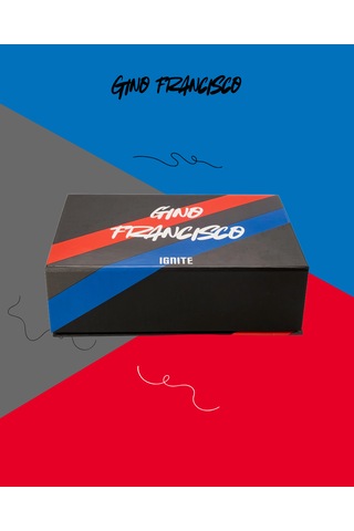 Gino Francisco Erkek Boxer 3'lü Paket Pamuklu Esnek Rahat Kesim Ignite Collection Premium Kutulu Set Kırmızı - Gri - Mavi