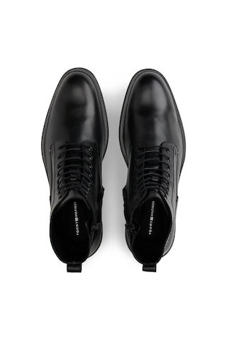 Tommy Hilfiger Corporate Hilfiger Lth Zip Boot Siyah Erkek Bot