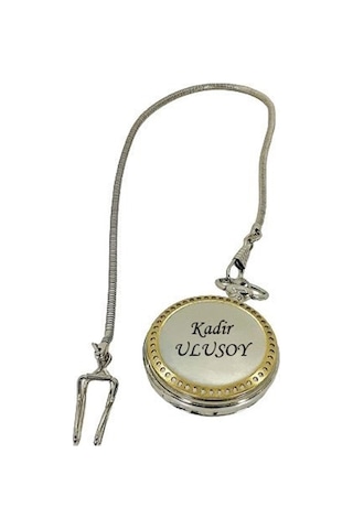 Hediye Vakti Kişiye Özel Osmanlı Tuğra Kabartmalı Retro Köstekli Cep Saati