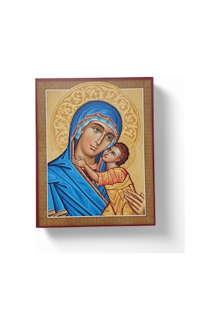 Mavi Madonna Portresi İkona