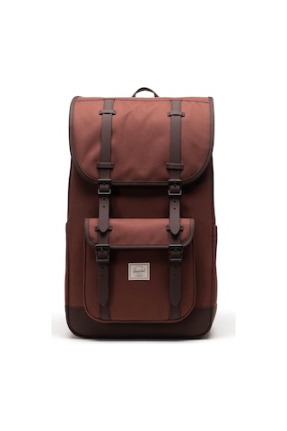 Herschel Supply Co. Little America 16"inç Laptop Uyumlu Sırt Çantası, Su İtici Kumaş, 30 L-13155 Bitter Çikolata/kavrulmuş Kahve