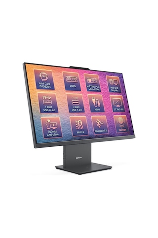 Lenovo IdeaCentre 27IRH9F0HM00VHTR015 i7-13620h 32 GB 512 GB SSD 27" Dos FHD AIO Masaüstü Bilgisayar