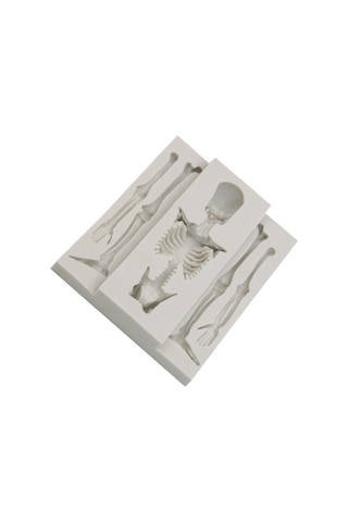 Gatherco Kafatası İskeleti Çikolata Silikon Kalıpları 3d İskelet Kemik Silikon Kalıp Şeker Kurabiye Yapımı İçin Kendin Yap Pişirme