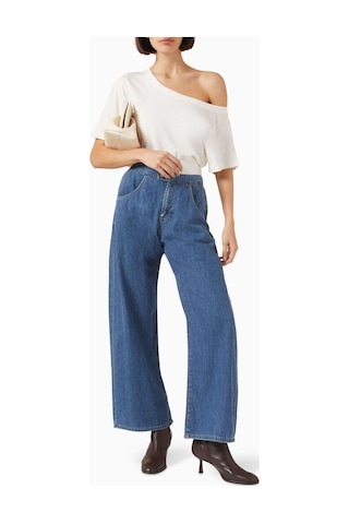 Eb Denim Eddie Bowed Jean - - Denim Kumaş - Şekilli Elegans İle Modern Tasarım Mavi