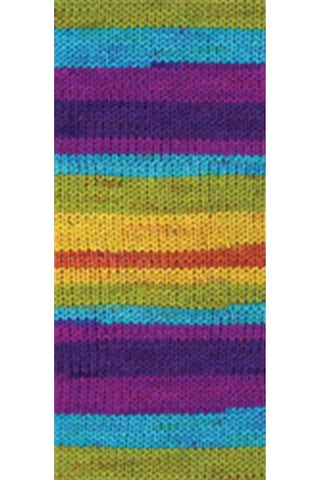 Tedar 5 Adet Vega Stripe Premium Akrilik El Örgü İpi Yünü No: 82410 Najmaddin (No:1) 8.5Cm X 10.5 Cm