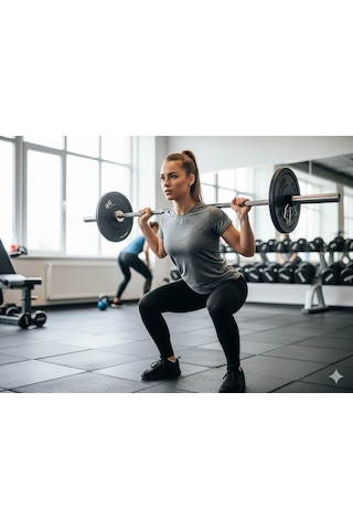 Ahmetkoccollection Kadın Spor Tişörtü Gri Gri