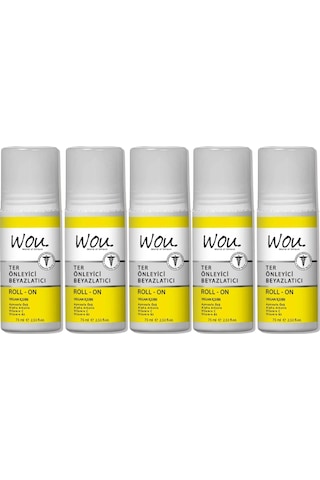 Wou World Of Unique Roll-on Unisex75ml Terönleyci Beyazlatıcı 5li