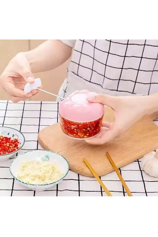 Mini Gıda Mikserleri Çok Fonksiyonlu Sarımsak Öğütücü Doğrayıcı Gıda Sebze Kesici Et Kıyma Makineleri Ev Mutfağı Manuel Sarımsak Presi Beyaz